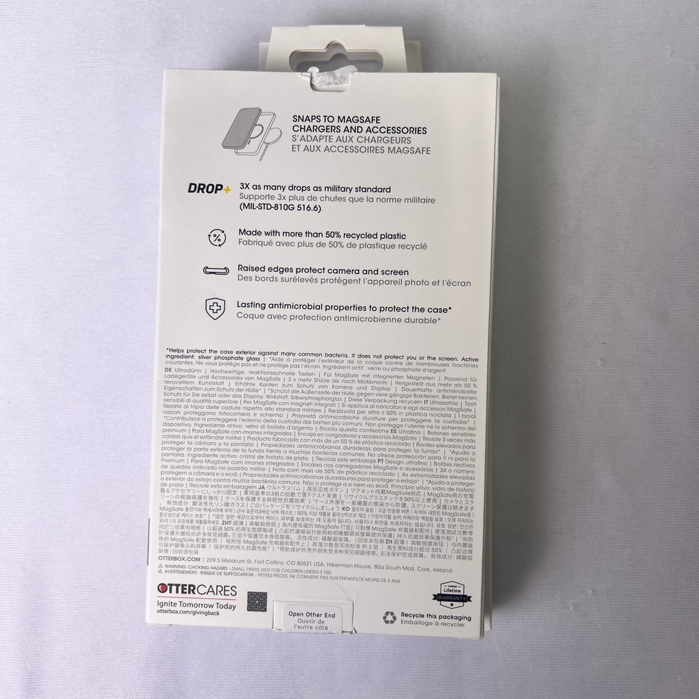 OtterBox iPhone 15 Pro Case Floral Symmetry MagSafe + Glass Screen Protector NWT - Picture 4 of 5